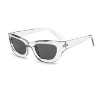 HPIRME Gafas de sol de moda color caramelo para mujer y hombre, con protección UV400 (gris)
