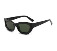 HPIRME Gafas de sol de moda color caramelo para mujer y hombre con protección UV400 (negro y verde)