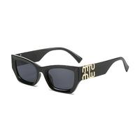 HPIRME Gafas de sol delgadas de cara grande cuadradas de marco grande ovalado de marco pequeño para mujer, 4, talla única