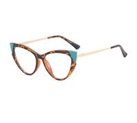 HPIRME Gafas de sol estilo ojo de gato para mujer, moda, bicolor, montura grande.
