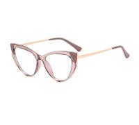 HPIRME Gafas de sol estilo ojo de gato para mujer, moda, bicolor, montura grande.