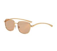 HPIRME Gafas de sol metálicas estilo retro (té)