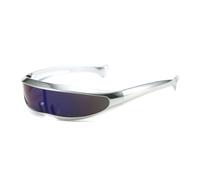 HPIRME Gafas de sol monobloque con efecto espejo y revestimiento electrolítico para mujer y hombre, estilo Steampunk, protección UV400 (7)