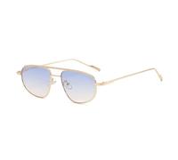 HPIRME Gafas de sol Mujer Hombre Gafas de sol para mujer Vintage Lady Gradient Shades UV400, Azul, talla única