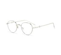 HPIRME Gafas de sol ovaladas vintage con degradado retro para mujer y hombre, moda UV400 (plateadas y transparentes)