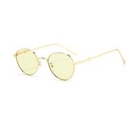 HPIRME Gafas de sol ovaladas vintage con degradado retro para mujer y hombre, moda UV400 (verde)