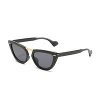 HPIRME Gafas de sol para mujer Protección solar Protección UV Retro Ojo de gato Gafas de sol de borde grande Pasarela Street Shot Glasses,1,Un tamaño