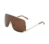 HPIRME Gafas de sol para mujer, resistentes al viento, para exteriores, para hombre (té dorado)