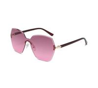 HPIRME Gafas de sol para mujer, sin marco, con degradado, estilo retro, de una pieza, con protección UV400 (BLS8801-C4)