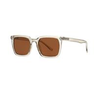HPIRME Gafas de sol polarizadas vintage para mujer, lentes de espejo degradadas, protección UV400, estilo punk, para hombre (Champagne Tea)