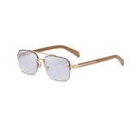 HPIRME Gafas de sol poligonales sin marco para hombre, modernas, con espejos para exteriores (plateadas)