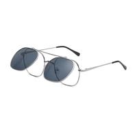 HPIRME Gafas de sol redondas estilo punk abatibles vintage para mujer, de lujo, con protección UV400, estilo retro (C6)