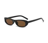 HPIRME Gafas de sol tipo ojo de gato para mujer, montura estrecha, gafas rectangulares, gafas de sol para hombre, gafas de sol para mujer y hombre UV400, C6, talla única