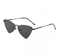 HPIRME Gafas de sol triangulares de metal para hombre, gafas de sol para mujer, gafas de sol punk UV400, 1, talla única
