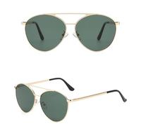 HPIRME Gafas de sol vintage de metal para mujer, estilo retro, para deportes al aire libre (BLS3625-C1C2C6)