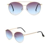 HPIRME Gafas de sol vintage de metal para mujer, estilo retro, para deportes al aire libre (BLS3625-C2C5)