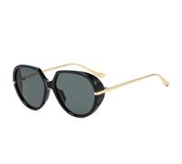 HPIRME Gafas de sol vintage para mujer y hombre, lujo, moda, color caramelo degradado, estilo punk, protección UV400 (negro y gris).