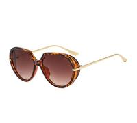 HPIRME Gafas de sol vintage para mujer y hombre, lujo, moda, color caramelo degradado, estilo punk, UV400 (degradado de leopardo).