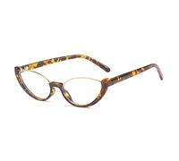 HPIRME Gafas ligeras Montura Mujer Media montura Gafas Hombre Monturas de cristal, 2, talla única