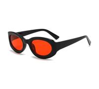 HPIRME Gafas ovaladas vintage para mujer, hombre y mujer, con montura para deportes al aire libre, UV400 (MN5755-C2)