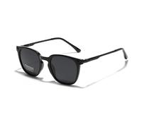 HPIRME Gafas polarizadas para hombre, lentes tácticas, protección UV para exteriores (negro brillante)