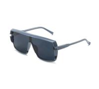 HPIRME Gafas punk de moda para mujeres y hombres, retro, montura grande, de una pieza, para conducir al aire libre, Uv400, Gris y gris, One Size