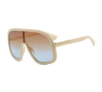 HPIRME Gafas Punk de una pieza extragrandes para mujer, de lujo, para hombre, UV400 (beige, azul té)