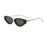 HPIRME Gafas punk para mujer, de lujo, vintage, ovaladas, a la moda, para exteriores (C4)