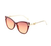 HPIRME Gafas retro para mujer y hombre, de moda, con diseño de mariposa, de metal, para fiestas, con protección UV400 (rojo, té y rosa).