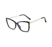 HPIRME Montura de gafas cuadradas de metal Vintage para mujer, gafas transparentes para mujer, 2, talla única