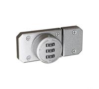 HpLive 1 cerradura de combinación para puerta de armario y cajón de aleación de zinc con código de 3 dígitos para un almacenamiento seguro en la cocina, oficina y (plateado)