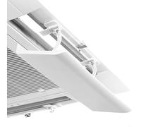 HpLive 1 chapa de aire ajustable de 58 x 15 cm de ABS, giratorio 180 ° con clip de metal, adecuado para montaje en techo (58 cm para snap-on)