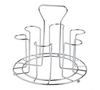 HpLive 1 estante de acero inoxidable para vasos de cocina y bar, diseño que ahorra espacio para secar vasos y tazas, robusto (6 bits)