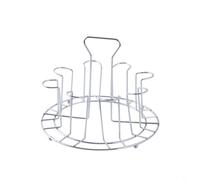 HpLive 1 estante de acero inoxidable para vasos de cocina y bar, diseño que ahorra espacio para secar vasos y tazas, robusto (8 bits)