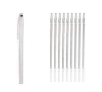 HpLive 1 paquete de bolígrafos de tela borrables con calor, marcador mágico borrable con calor, marcador de línea de tela que desaparece con 10 recambios de bolígrafo ()