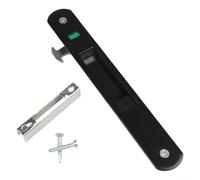 HpLive 1 pestillo para puerta corredera de aleación de zinc, invisible, con revestimiento eléctrico con llave para uso seguro en apartamentos (negro)