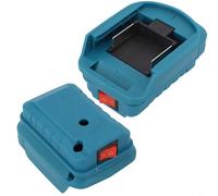 HpLive 1 pieza adaptador de batería bloque de terminales de repuesto para Maki-ta BL1830 BL1840 BL1860 BL1815 18V batería de iones de litio accesorios de plástico (azul)