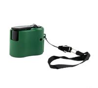 HpLive 1 unidad de manivela USB cargador generador manual dinamo fuente de alimentación 5,5 V 300-600 mA ABS portátil ligero con pantalla compatible con teléfonos móviles (verde)