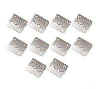 HpLive 10 bisagras de caja de madera, accesorios de hardware de bisagra de 4 orificios de triple plegado en ángulo recto