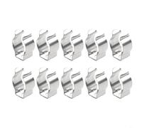 HpLive 10 pinzas de acero para resortes de base estrecha, tipo de apertura, pinzas de resorte para cepillos, ruedas, tubos, cobertizos, garajes, organización, gabinete de almacenamiento (16 mm)