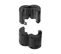 HpLive 10 terminales de cable de núcleo de ferrita, 13 mm, núcleo antiinterferencia, para cable USB, ratón, teclado, auriculares, negro (ui1000)
