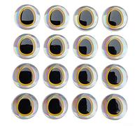 HpLive 100 señuelos de Pesca holográficos 3D, Ojos de, señuelos de Pesca holográficos realistas para Pesca con Mosca, calcomanías de 6 mm, 8 mm, 10 mm, 12 mm