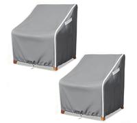 HpLive 2 fundas protectoras para sillas giratorias de jardín, 210D Oxford, resistentes al agua, para sillas de patio, fundas resistentes a la intemperie para muebles de exterior (76,2 x 86,4 x 97,8 cm