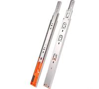 HpLive 2 pares de rieles para cajones de acero inoxidable 304, espesados con amortiguación hidráulica para un funcionamiento silencioso, longitud total y capacidad de carga de 40 kg, (500)