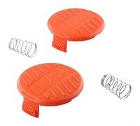 HpLive 2 tapas de bobina para Black & Decker Reflex GH400 GLC120 ST5530, piezas de repuesto resistentes ABS para desbrozadora, montaje sin herramientas, duradero y ajuste perfecto