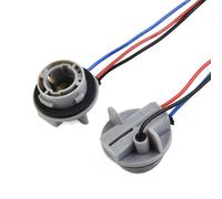 HpLive 2 unidades con cable BAY15D 1157 Casquillo de lámpara P21/5W Adaptador para luz de freno, casquillo de plástico precableado, alta resistencia al calor, compatible