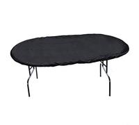 HpLive 210D Oxford - Funda protectora para mesa de póquer, resistente al polvo, accesorio para muebles de jardín, resistente al agua y al desgarro, dimensiones 244 x 112 cm, ajuste universal (BALCK)