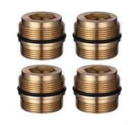 HpLive 4 adaptadores de montaje de grifo, G1/2 G3/4 a M22, superficie niquelada, montaje rápido sin herramientas, para rosca de 16,2/18,2/21,2/23,2 mm (23,2 mm)