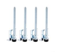 HpLive 4 patas ajustables para muebles de acero al carbono con almohadillas antideslizantes, patas de armario y armario ajustables en altura para suelos irregulares (150 mm)