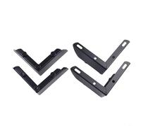 HpLive 4 patas de metal para muebles, patas de metal, patas de muebles, patas triangulares, patas de sofá, soportables, para armario, mesa, bricolaje, reparación, patas estabilizadoras (negro)